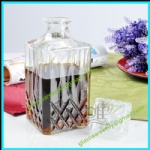 1000ml Square Shaped Glass Decanter Bottle